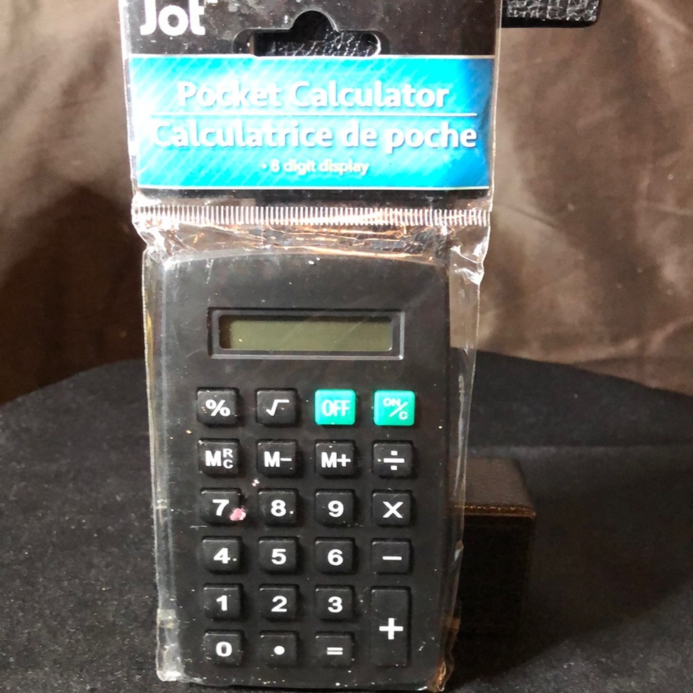 Black Pocket Calculator